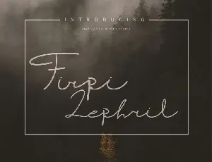 Firpi Lephril Handwritten font