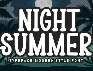 Night Summer font