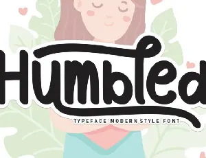 Humbled Display font