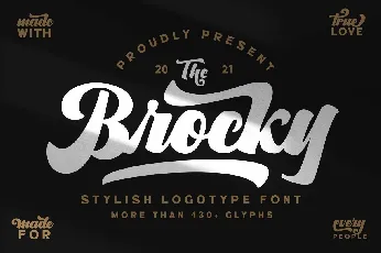 The Brocky font