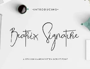 Beatrix Signature Free Download font