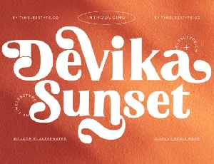 Devika Sunset Serif font