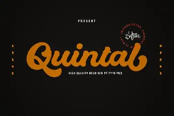 Quintal Bold Script font