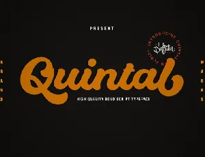 Quintal Bold Script font