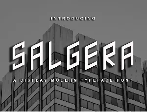 Salgera - Demo font