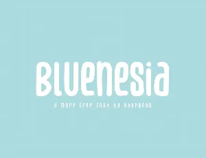 Bluenesia font