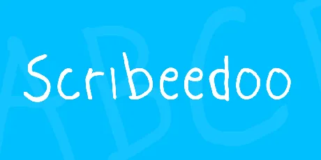 Scribeedoo font