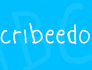 Scribeedoo font