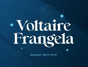 Voltaire Frangela font