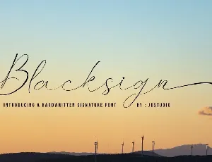 Blacksign Typeface font