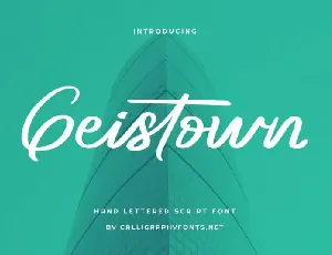 Geistown Script font