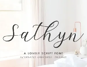 Sathyn Script font