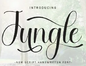 Jungle Script font