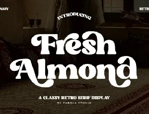 Fresh Almond font