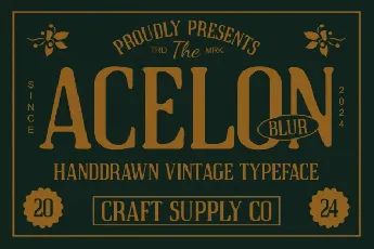 Acelon Blur font