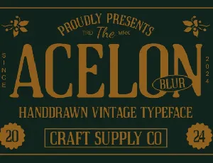 Acelon Blur font