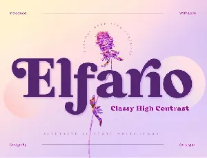 Elfario font