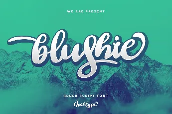 Blushie Demo font