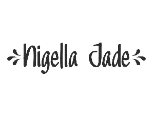 Nigella Jade Demo font