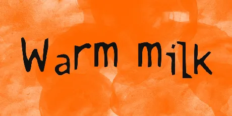 Warm milk font
