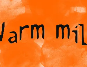 Warm milk font