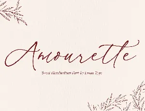 Amourette font