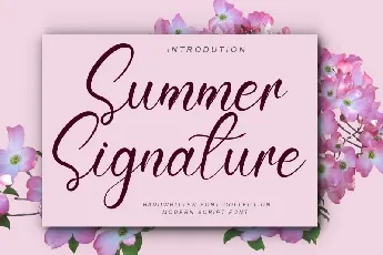 Summer Signature font