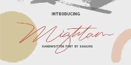 Mightam Handwritten font