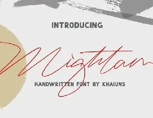 Mightam Handwritten font