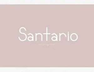 Santario Serif font