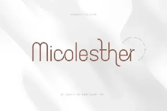 Micolesther Sans Serif font