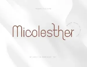 Micolesther Sans Serif font