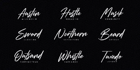 Strude Script font