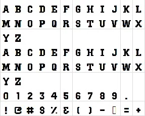 IBM Block Serif font