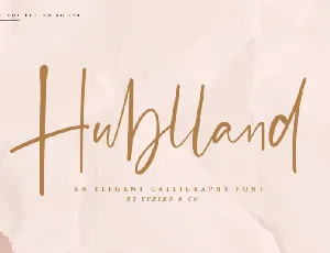 Hublland Script font