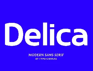 Delica font