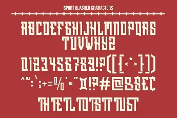 Blasher DEMO font