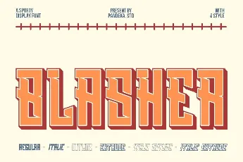 Blasher DEMO font