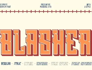 Blasher DEMO font