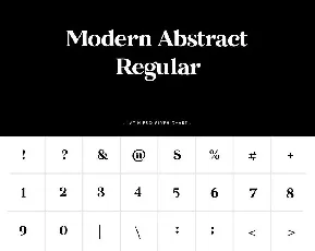 Modern Abstract Free font