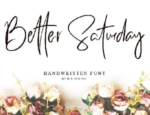 Better Saturday Script Free font