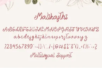 Malikasthi font