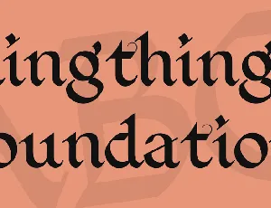 Kingthings Foundation font