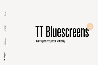 TT Bluescreens Family font