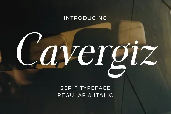 Cavergiz Serif font