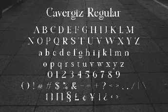 Cavergiz Serif font