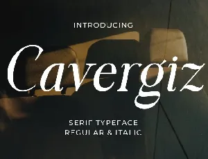 Cavergiz Serif font