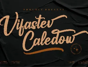 Vifastev Caledow font