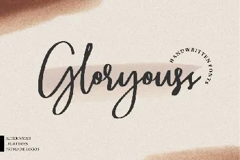 Gloryouss Script font