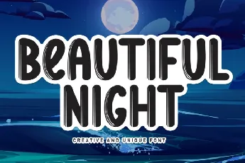 Beautiful Night Display font